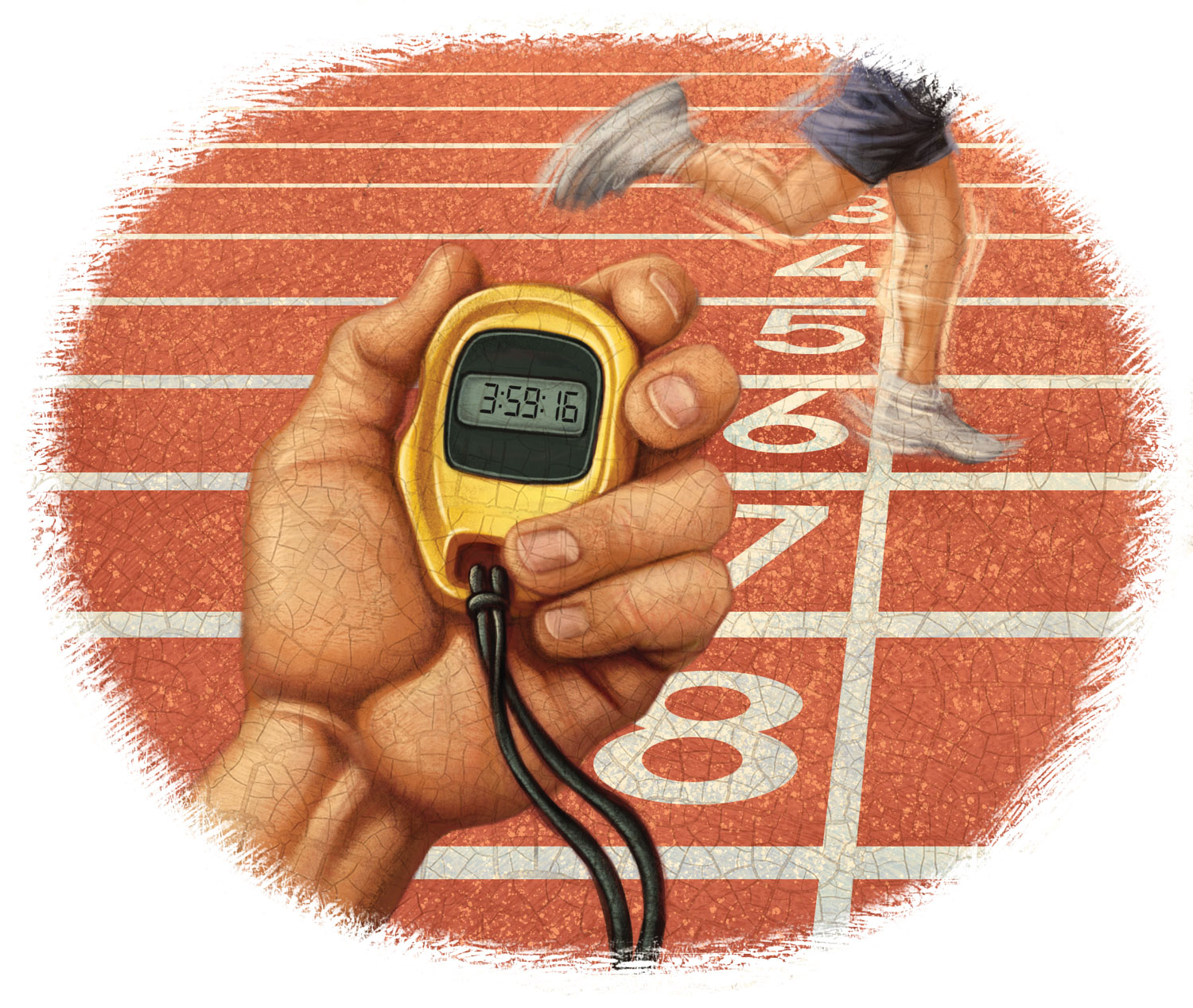 Illustration of a stopwatch