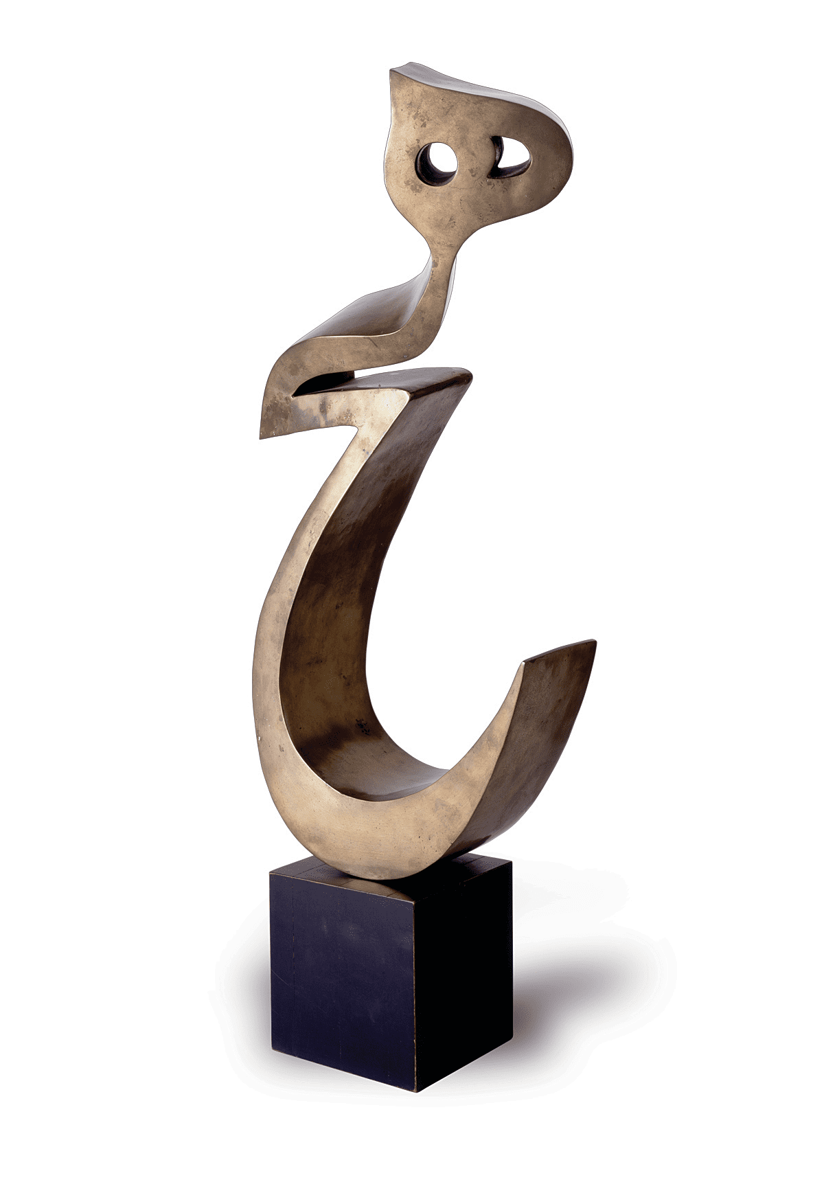 A sculpture of the Arabic character of the word "nothing."