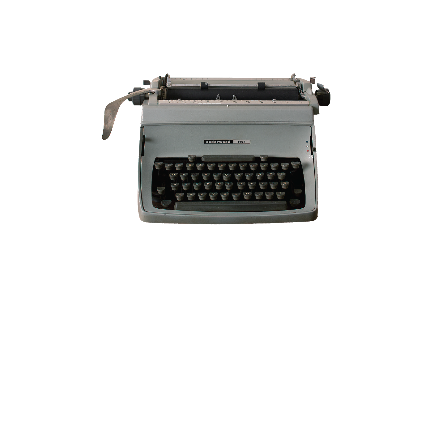 An Underwood Touch-Master 5 typewriter.