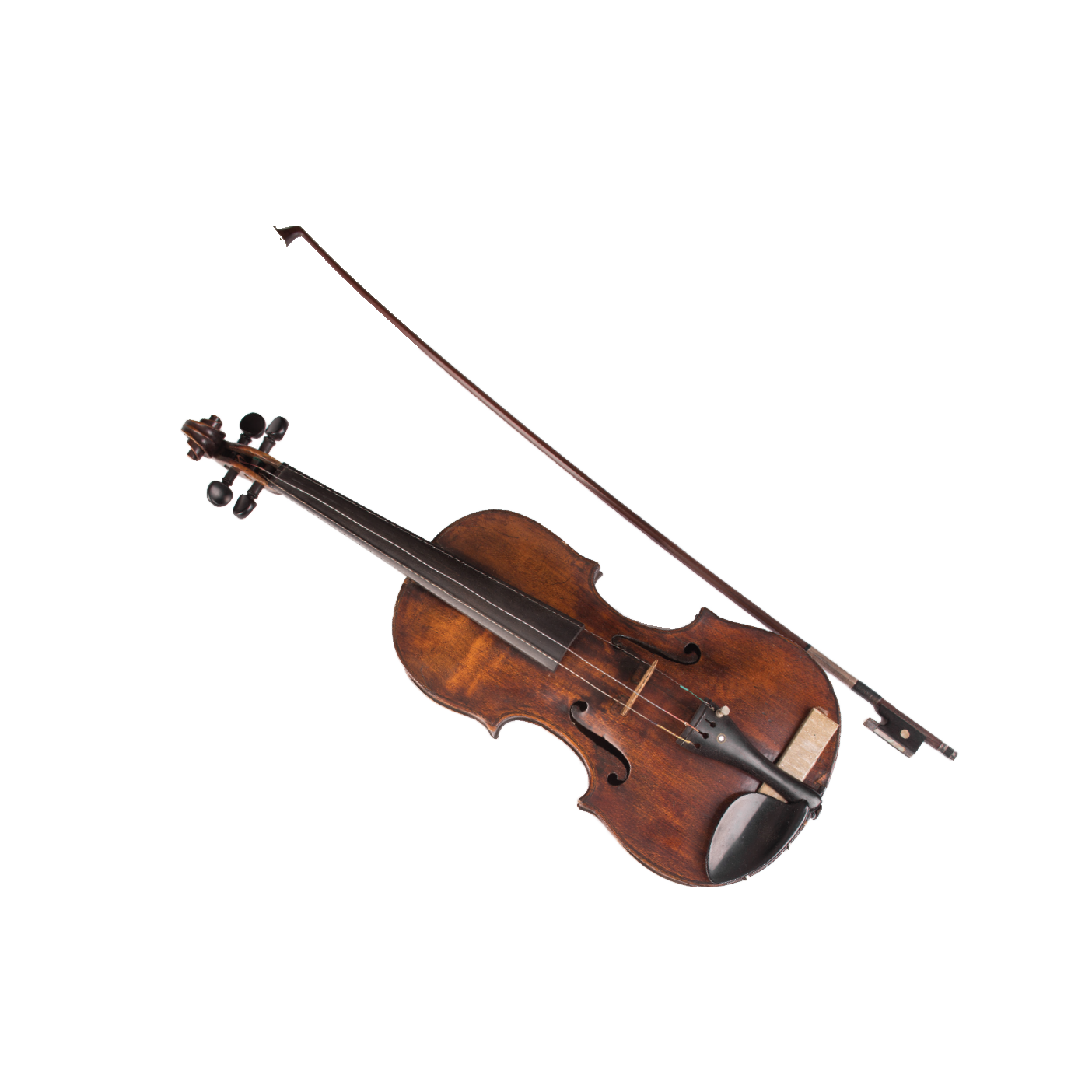 A violin with a bow