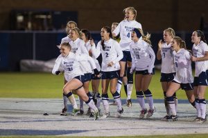 BYU Soccer Team Celebration 