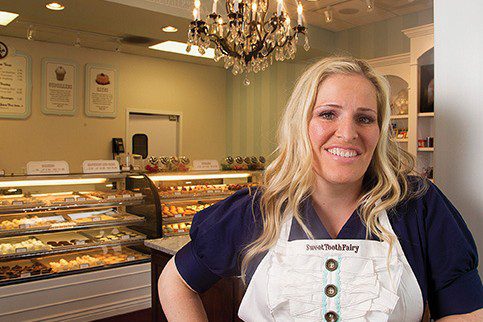 Photo of Megan Faulkner Brown, founder of The Sweet Tooth Fairy cupcake shops.