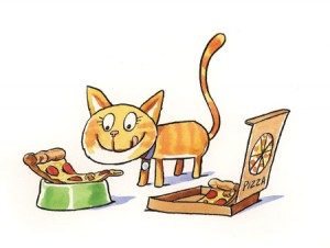 cat pizza