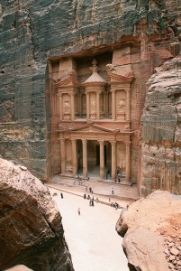 Sheltered from the elements by an overhanging sandstone wall, Al Khazneh is just one of the monuments that draw tourists and archaeologists from around the world. 