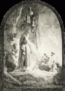 The Raising of Lazarus (Large Plate), Rembrandt