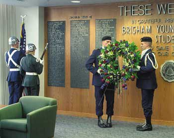 Memorial Lounge ceremony