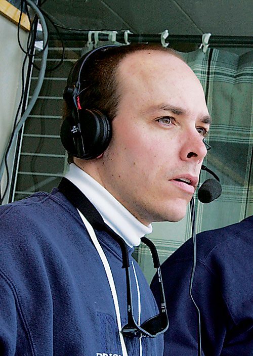 A young Greg Wrubell with his headset on