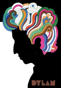 Glaser's iconic poster was distributed worldwide with Bob Dylan's Greatest Hits in 1967. 