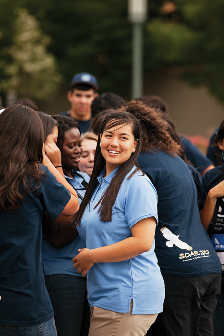 girl participating in SOAR 2010