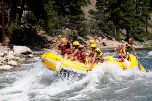 Paddling down the Salmon River