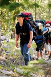 Boys Hiking