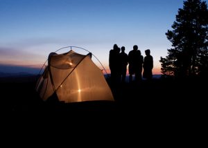 Boys camping