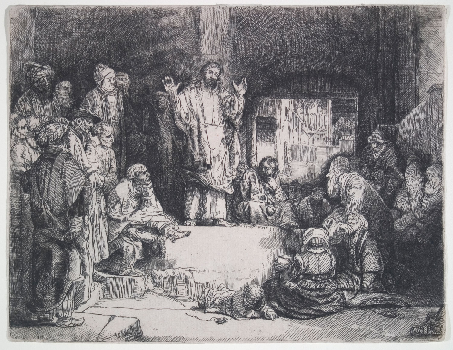 Rembrandt van Rijn, Christ Preaching (La Petite Tombe), 1652