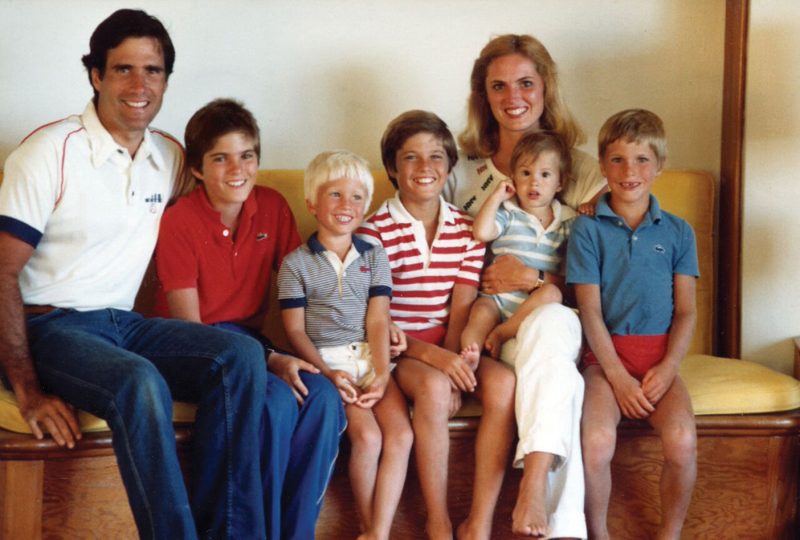 Ann Romney pictured as a young mother with her family.