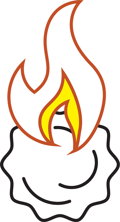 Graphic of a flaming ball