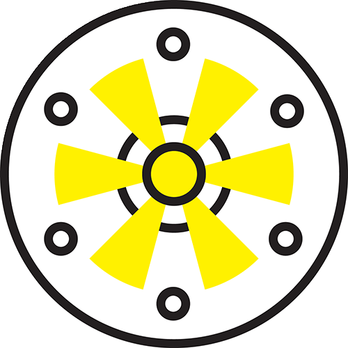 Graphic of an LED light