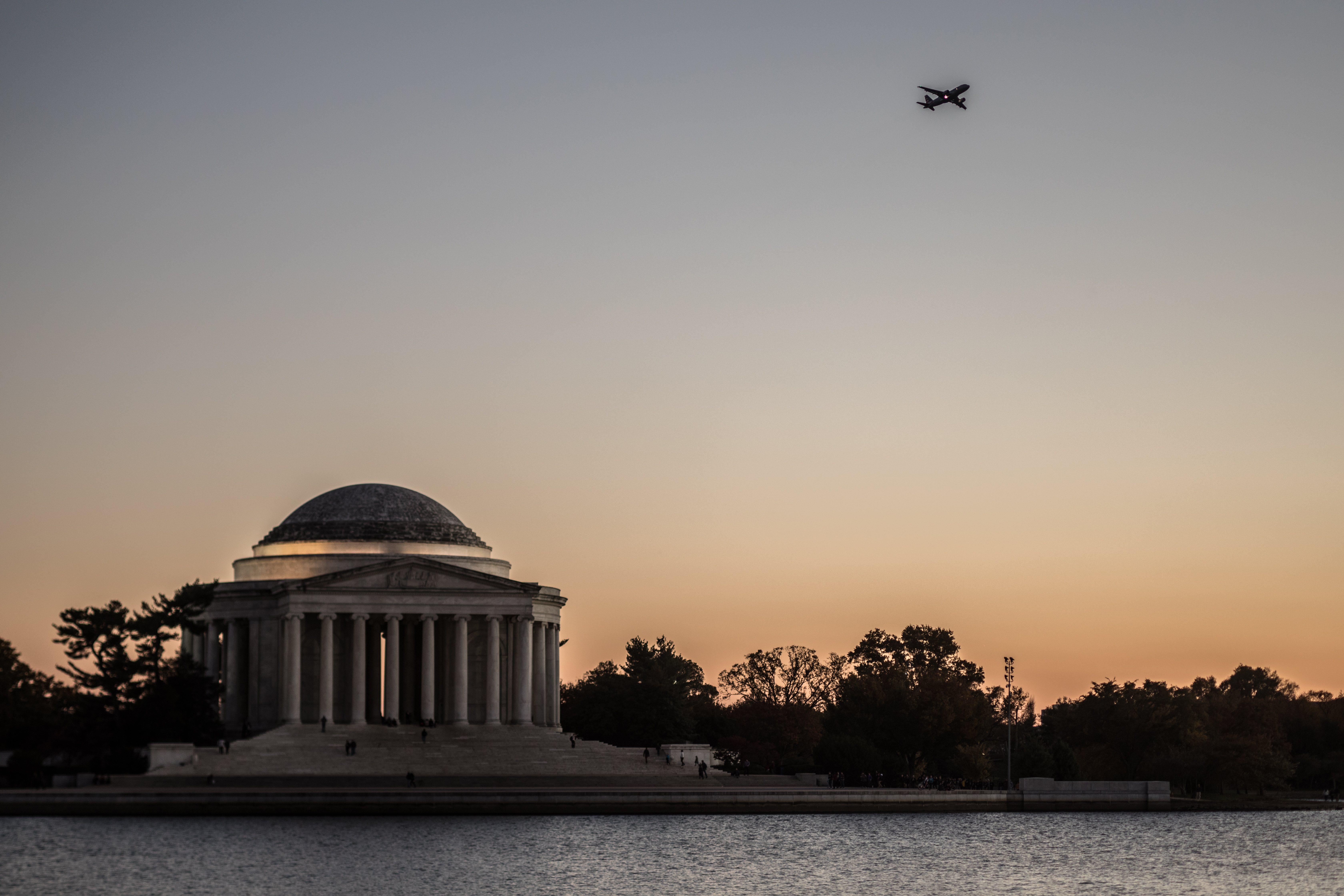 Jefferson Memorial at sunset