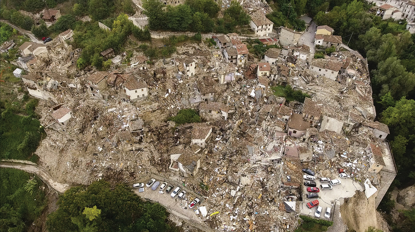 Drones Capture Earthquake Damage in Italy’s Apennine Mountains