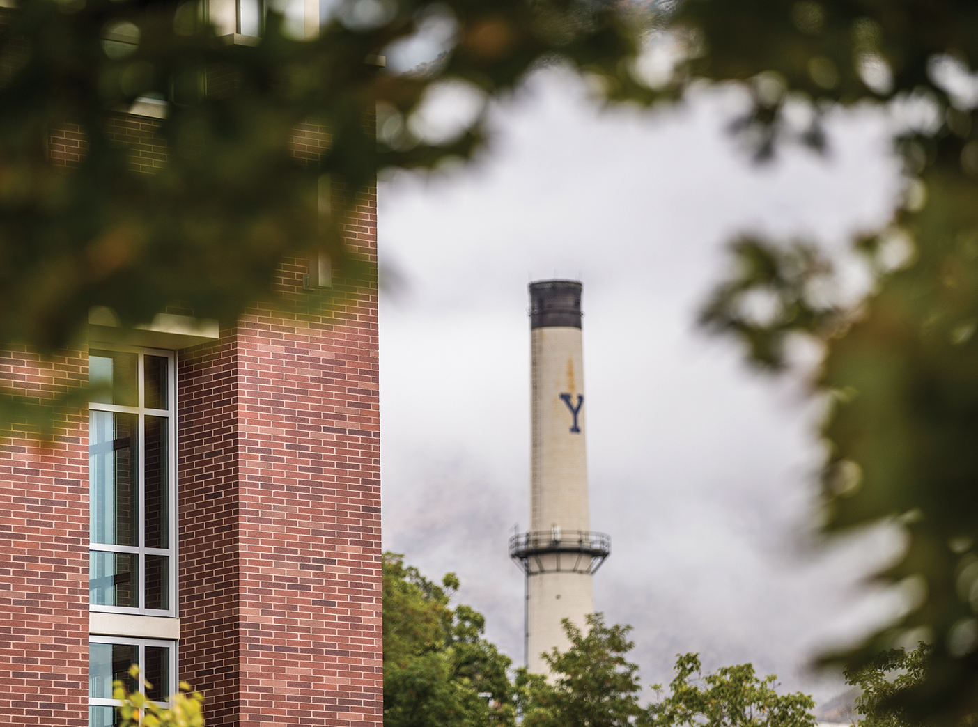 BYU smokestack