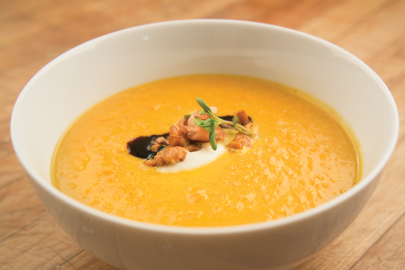 autumn spice pumpkin soup