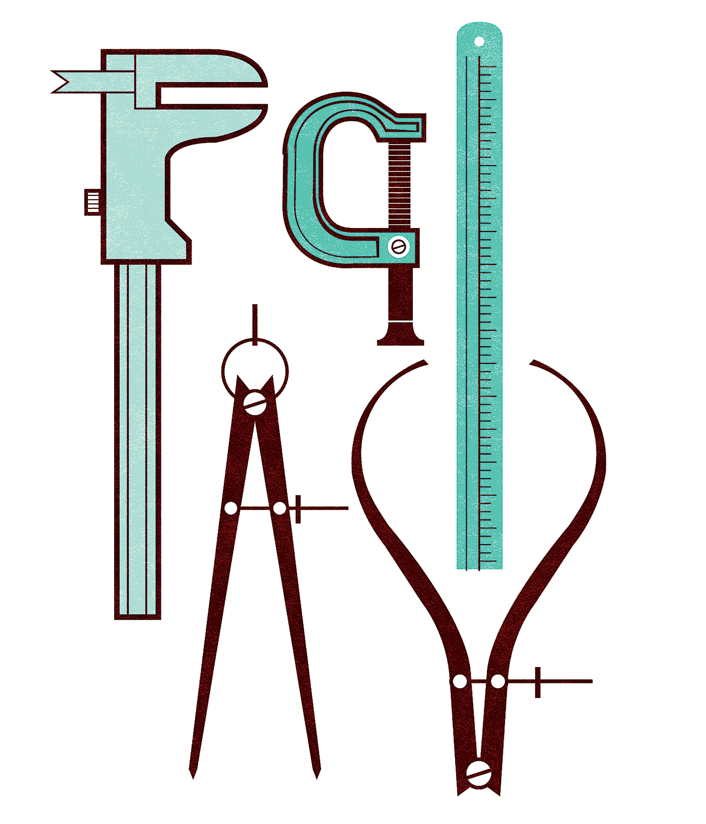 illustration of engineering tools