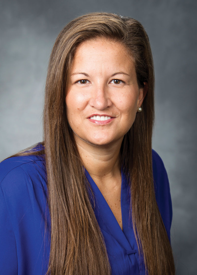 Portrait of Liz Darger, associate athletic director