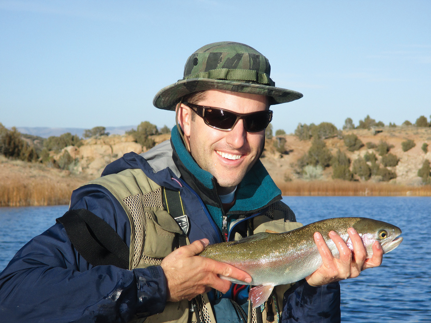 Photo of Ross Storey with fish