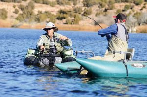Two men fly-fishing