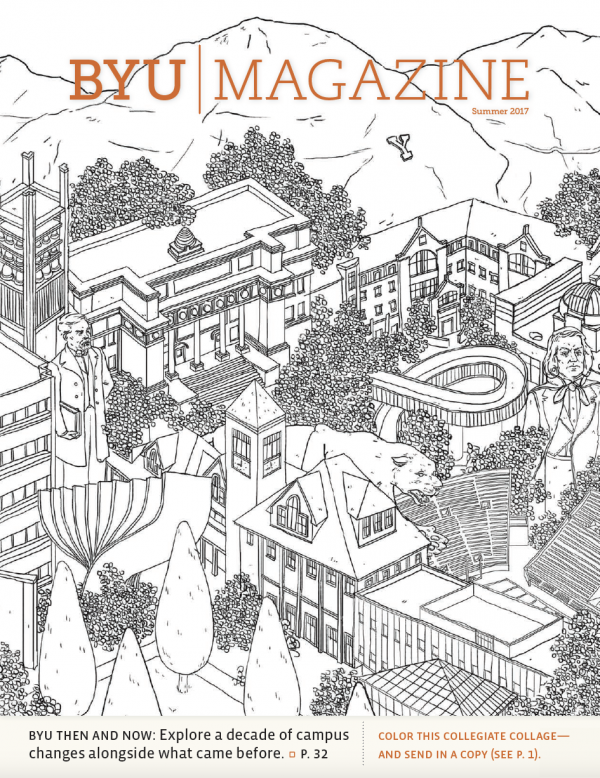 byu magazine cover coloring contest