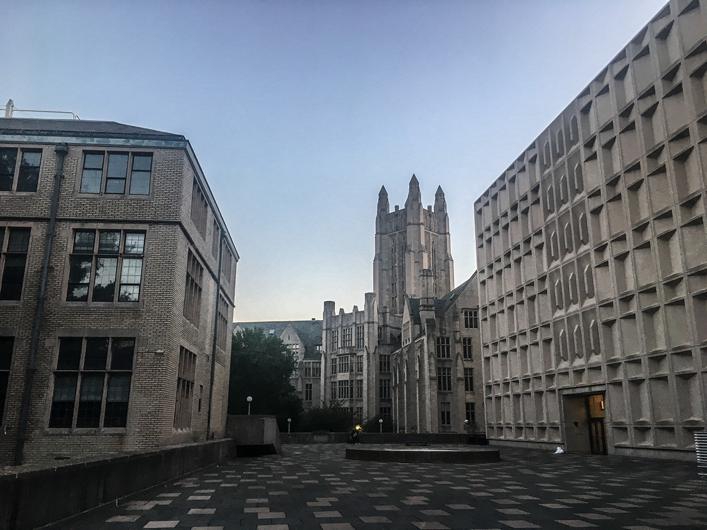 Beckton Plaza on the campus of Yale University.