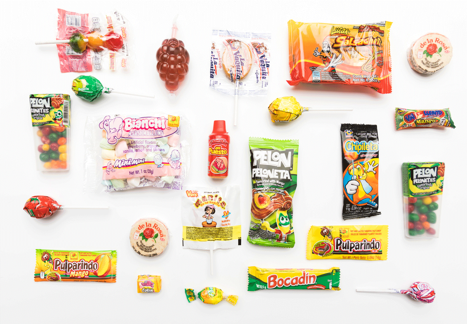 A variety of Mexican candy