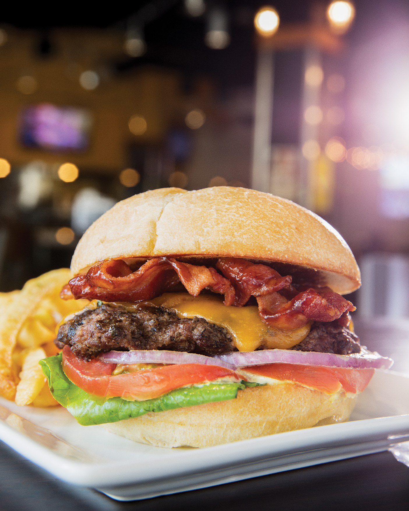 Image of The Wall's signature Wall Burger.