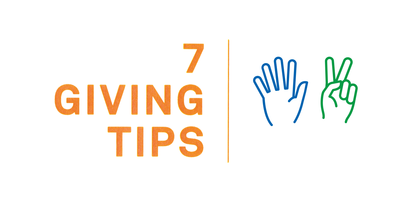 7 Giving Tips titling