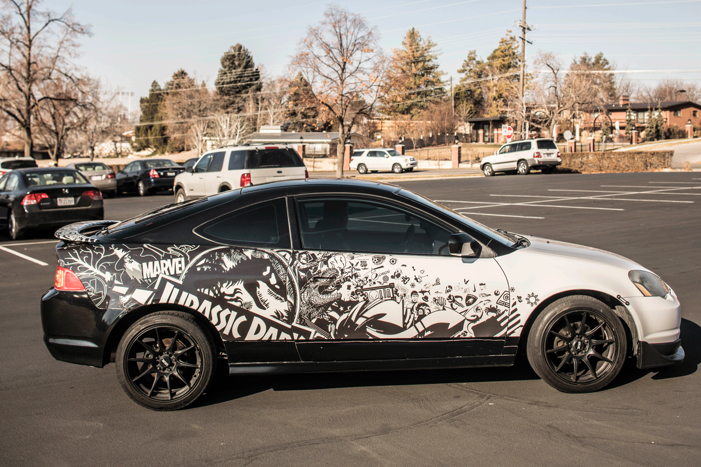 Side view of the Poulter car.