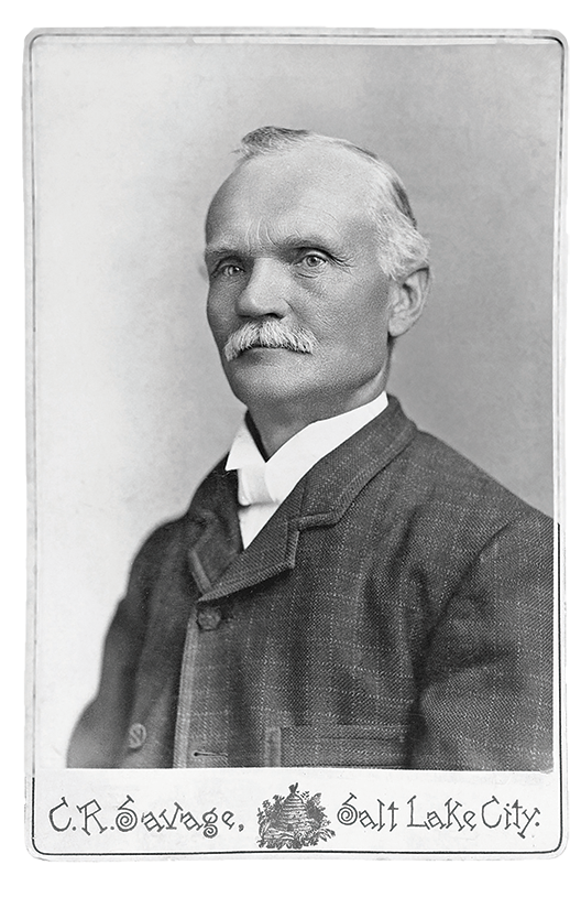 Black and white photo of Karl G. Maeser.