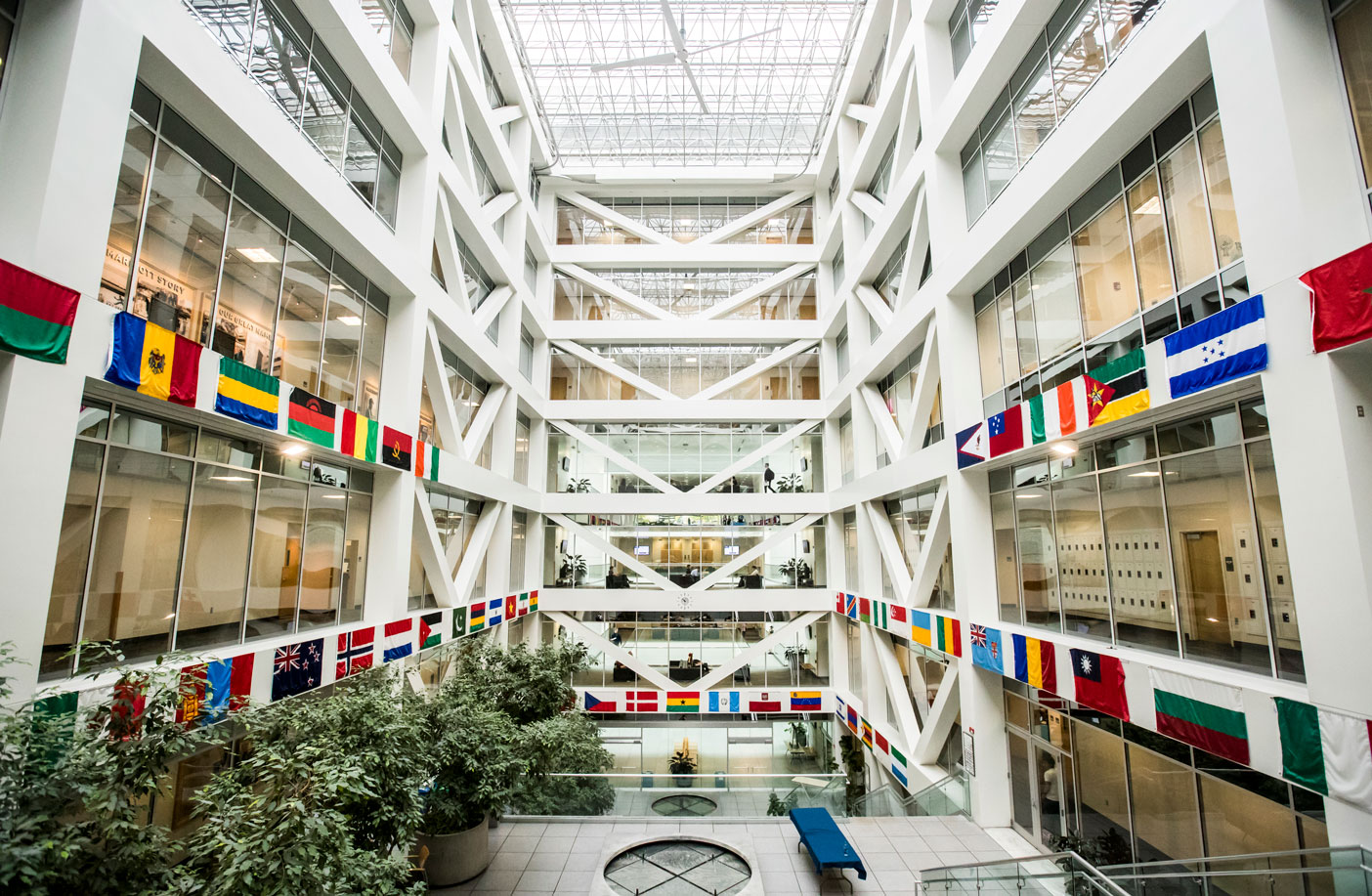 An interior shot of the BYU Tanner Building.