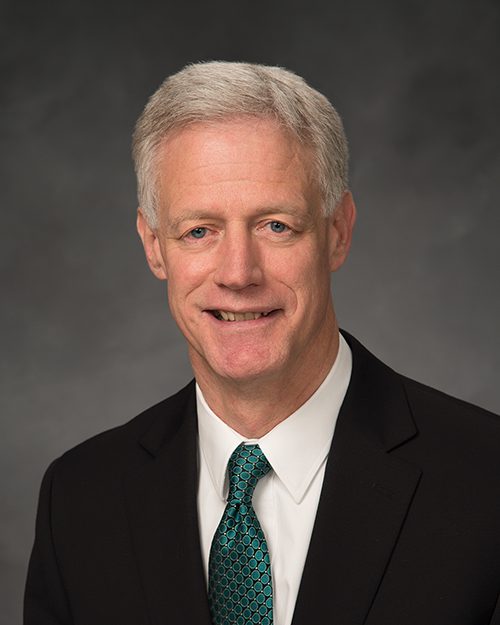 Portrait of BYU President Kevin J Worthen.