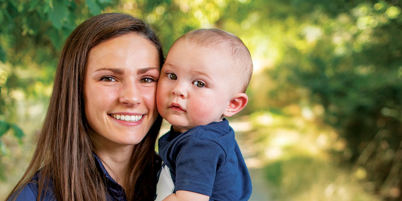 Erica Birk-Jarvis holds her 8-month-old son, Jack.