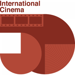 International Cinema 50th Anniversary poster with a red