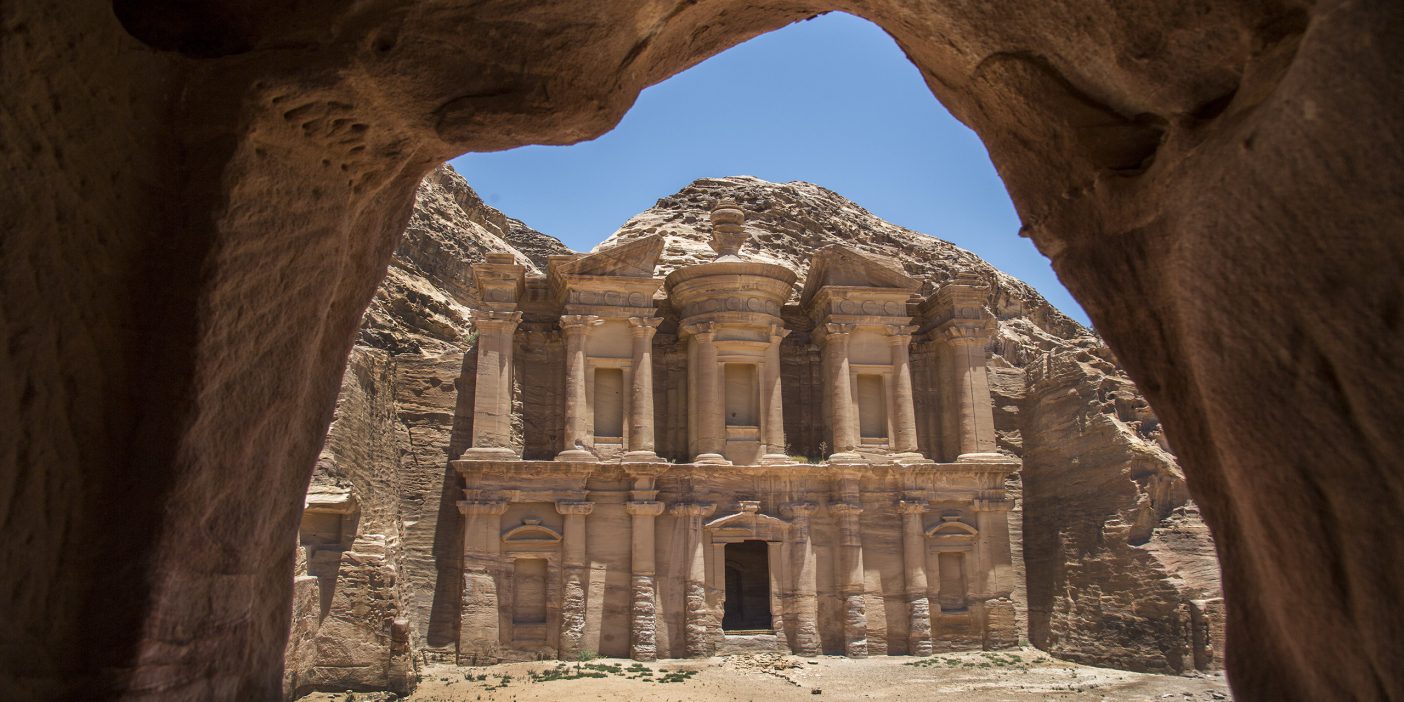 The Ad-Deir Monument and Plateau Project at Petra, Jordan.