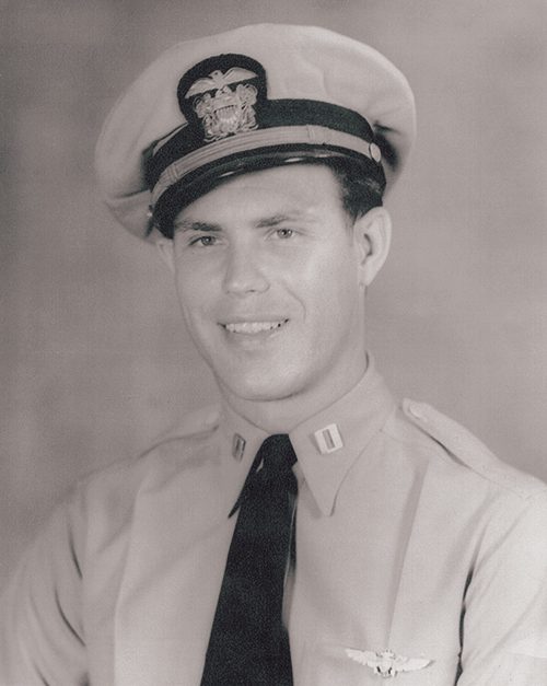 LaVar Jones as a young pilot during World War II.