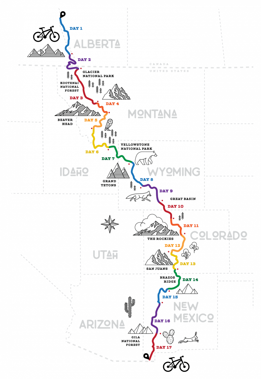 bike tour canada to mexico