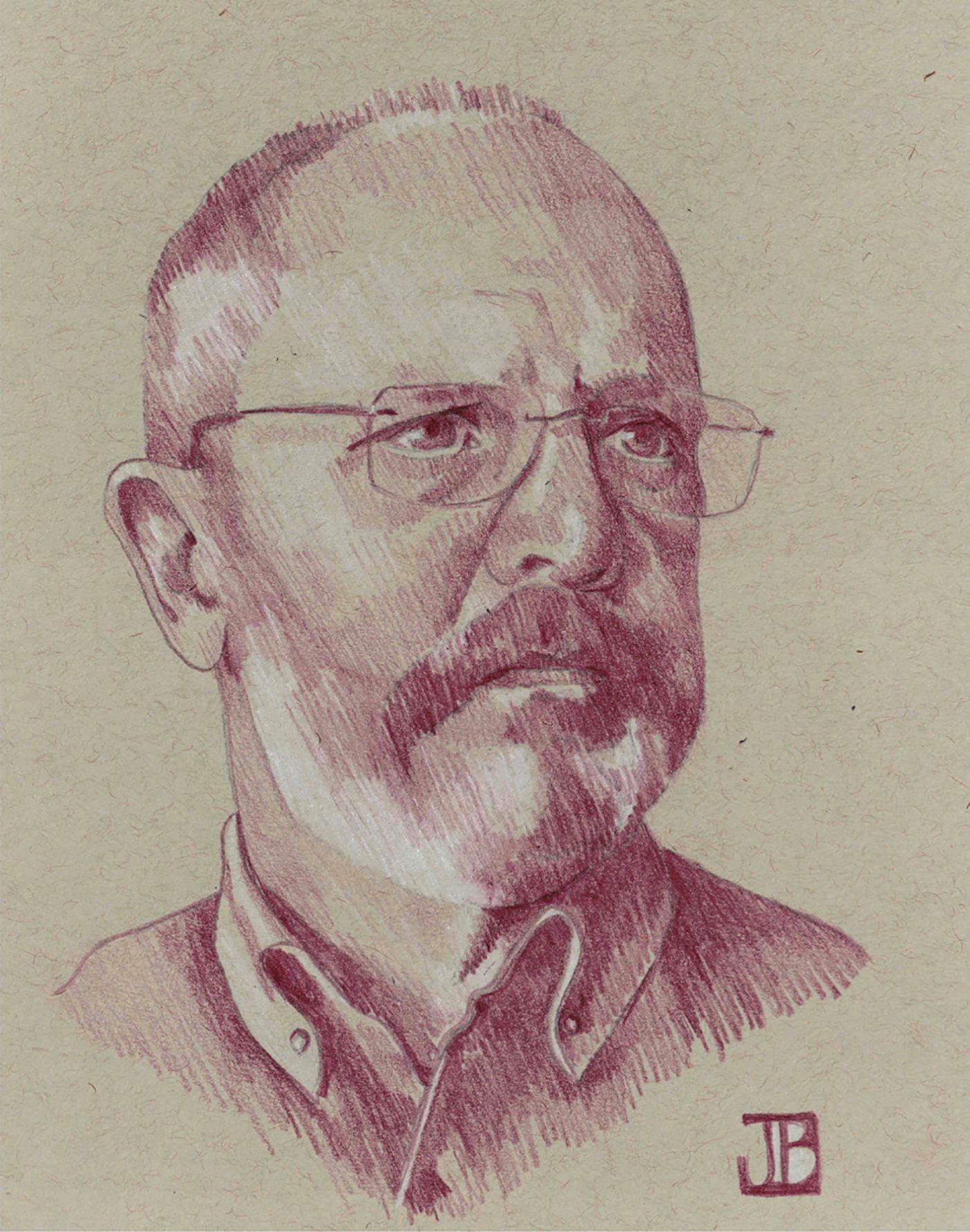 A sketch of Greg Bean by his wife, Jean.