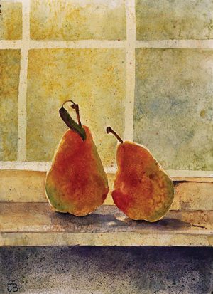 A watercolor from Jean’s years between stints at BYU.