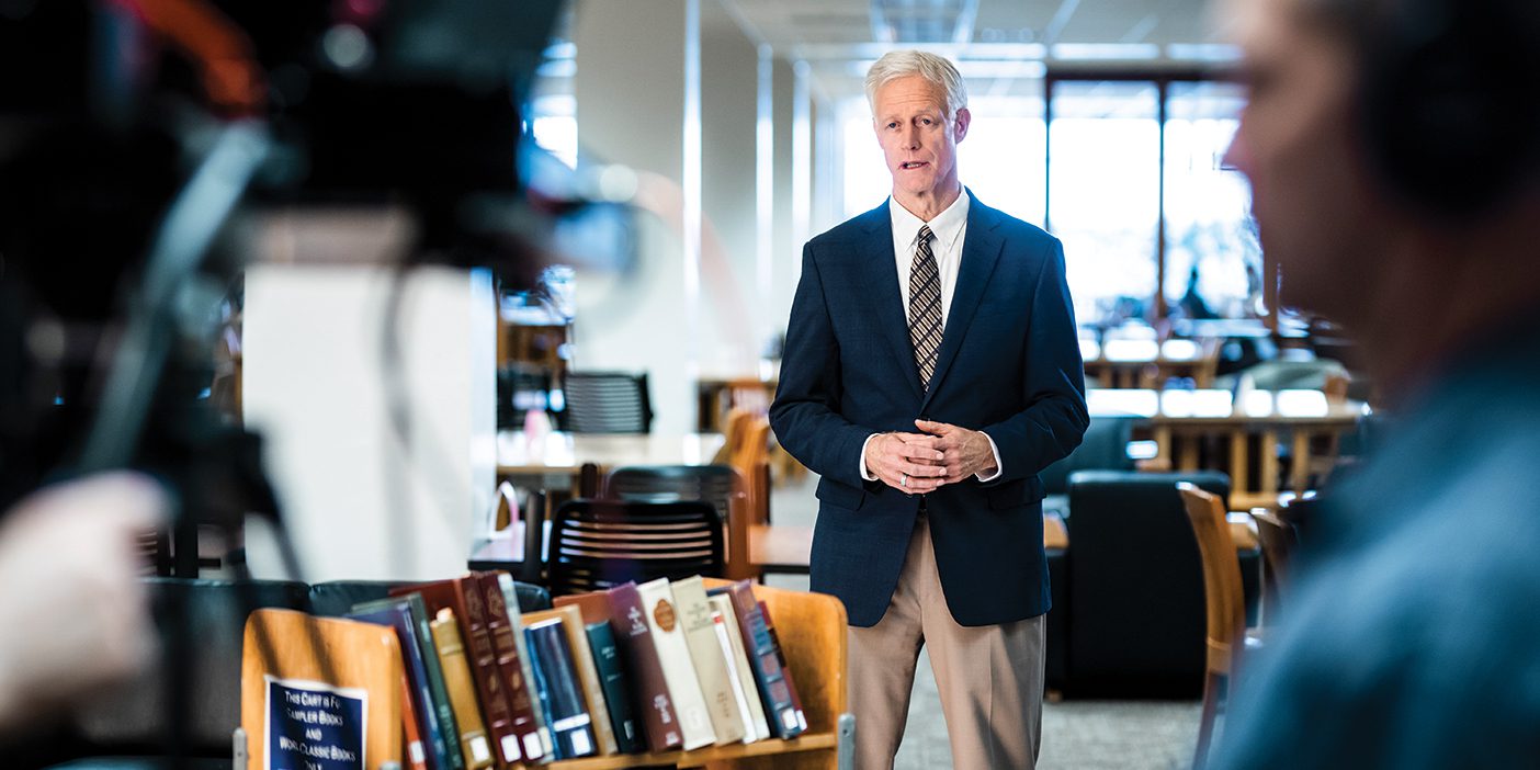 BYU president Kevin J Worthen.