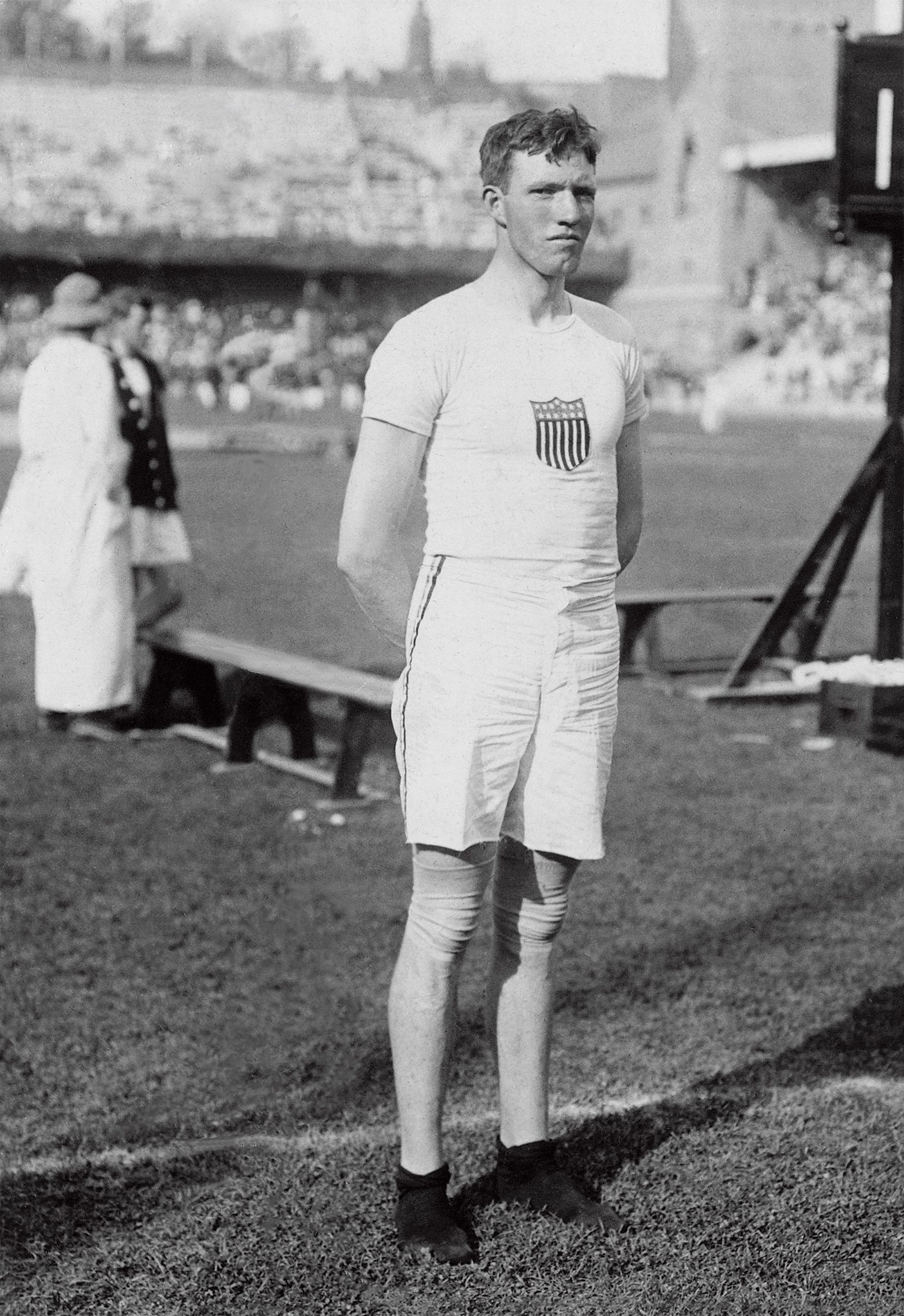 High jumper Alma Richards at the 1912 Olympics.