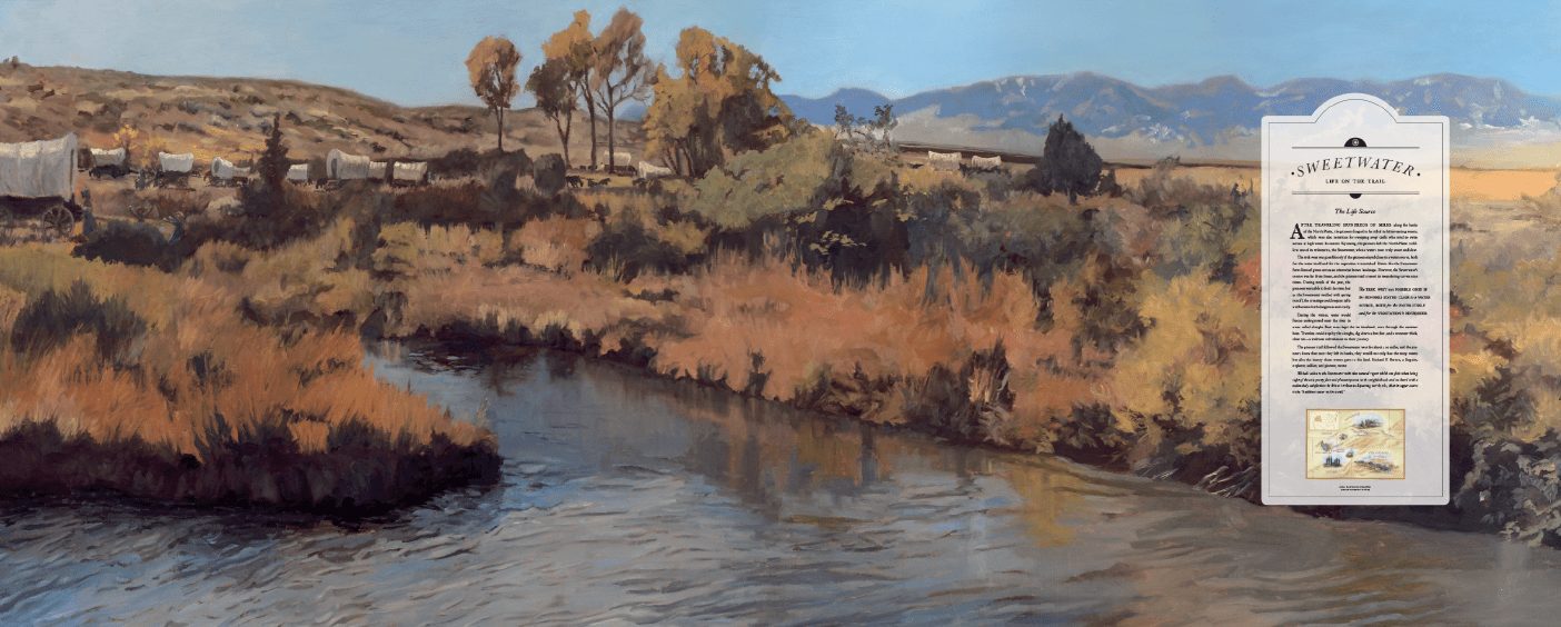 An illustration of the Sweetwater River.