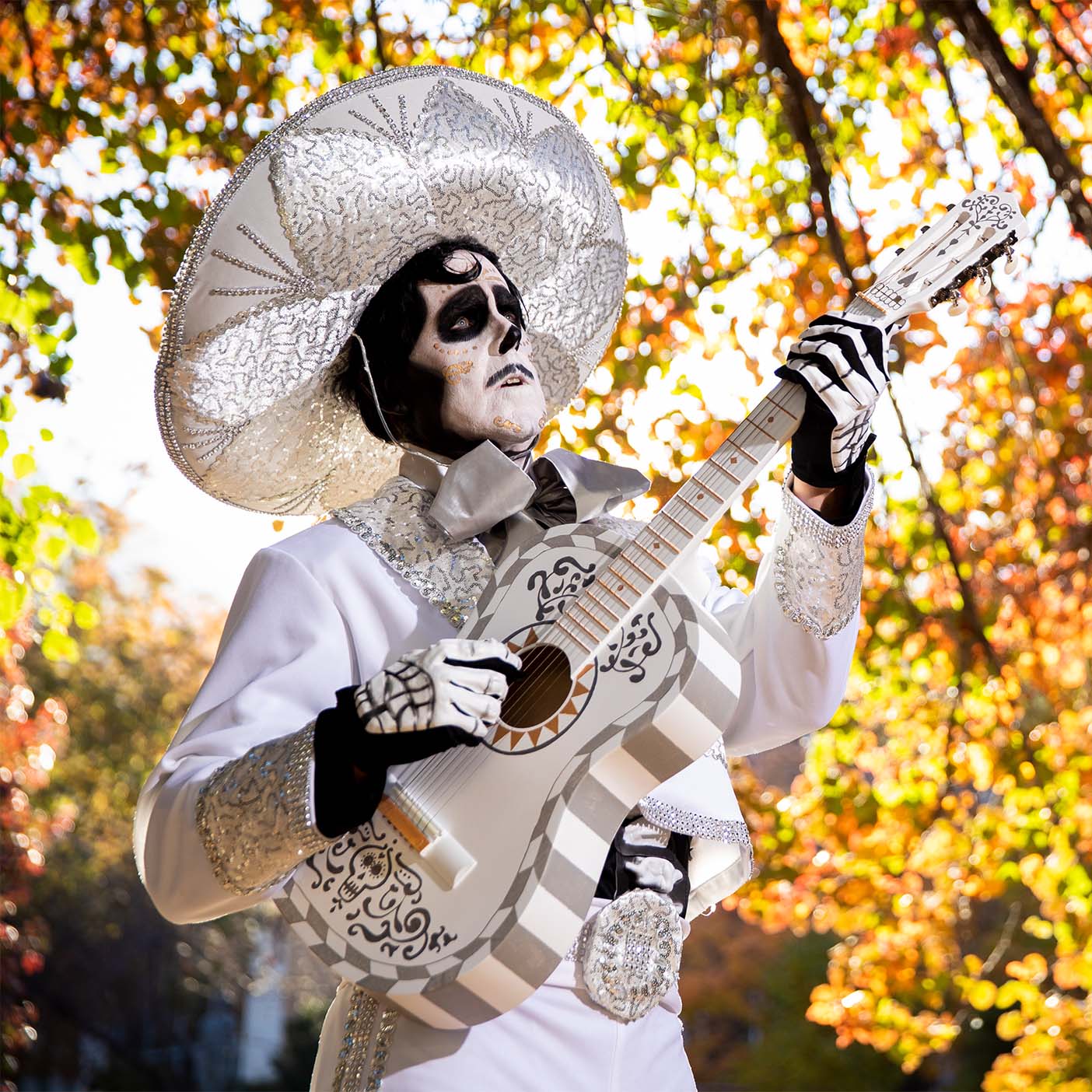 Tom Holmoe dressed up as Ernesto de la Cruz for Halloween.