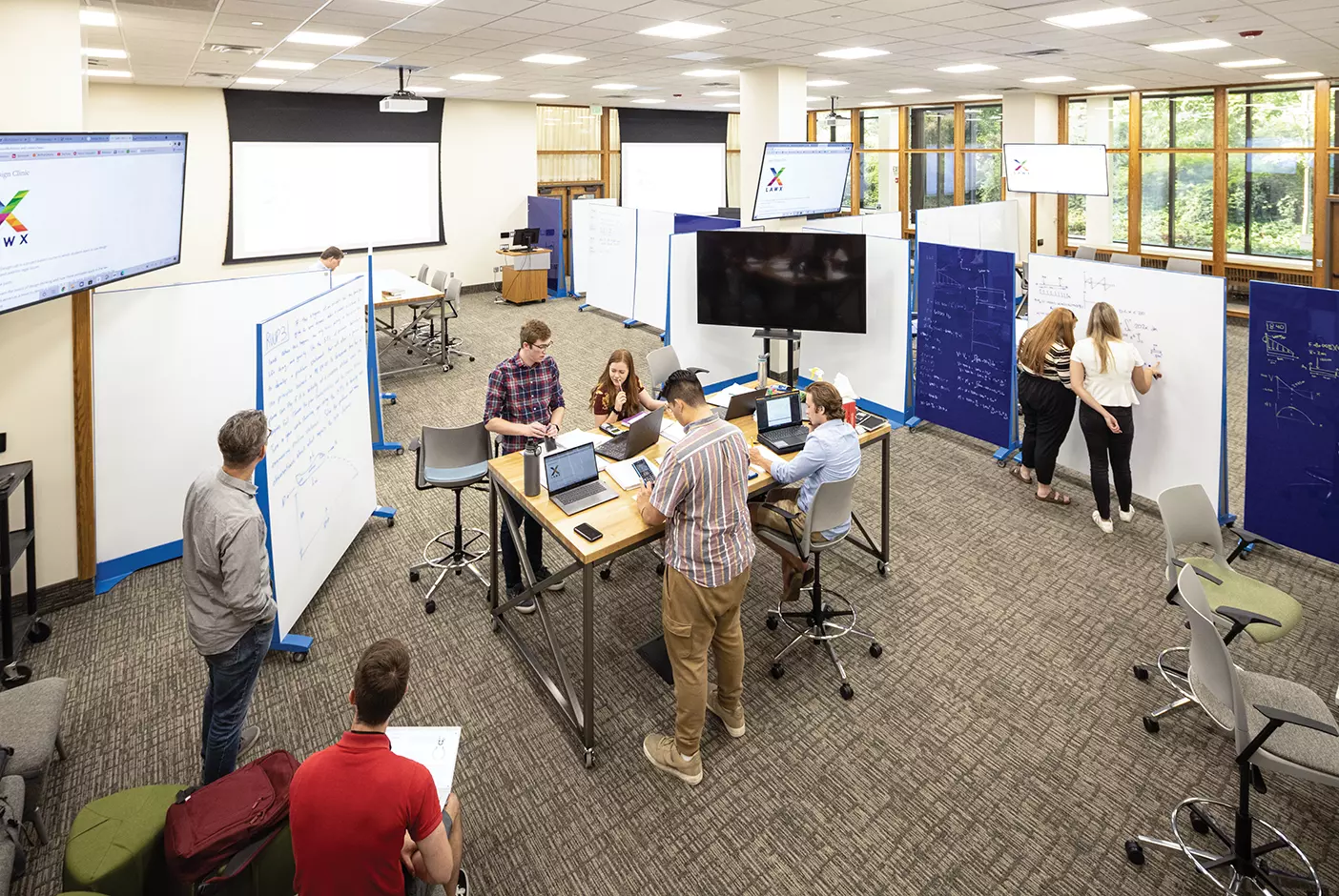 A group of BYU law students gather to solve problems with design-thinking and technology.