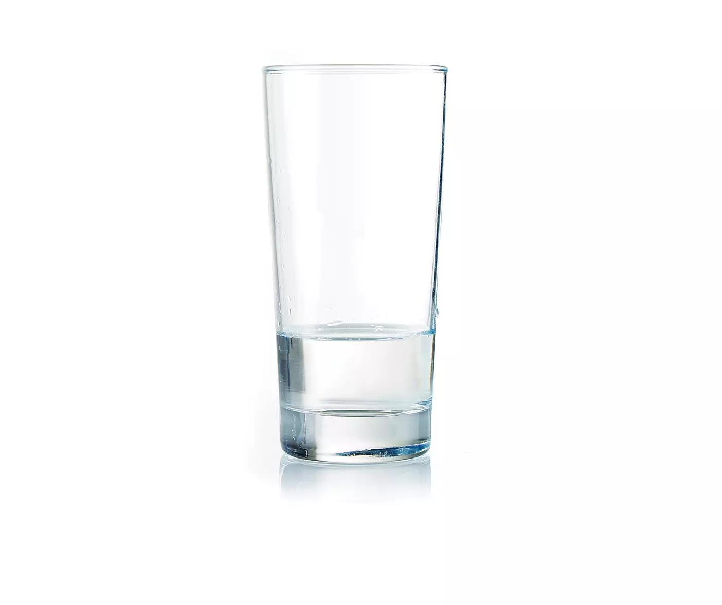 A glass of water